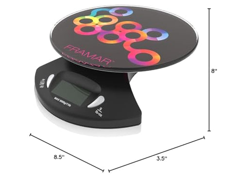FRAMAR Escala de precisión para mezclas de color en cliente.