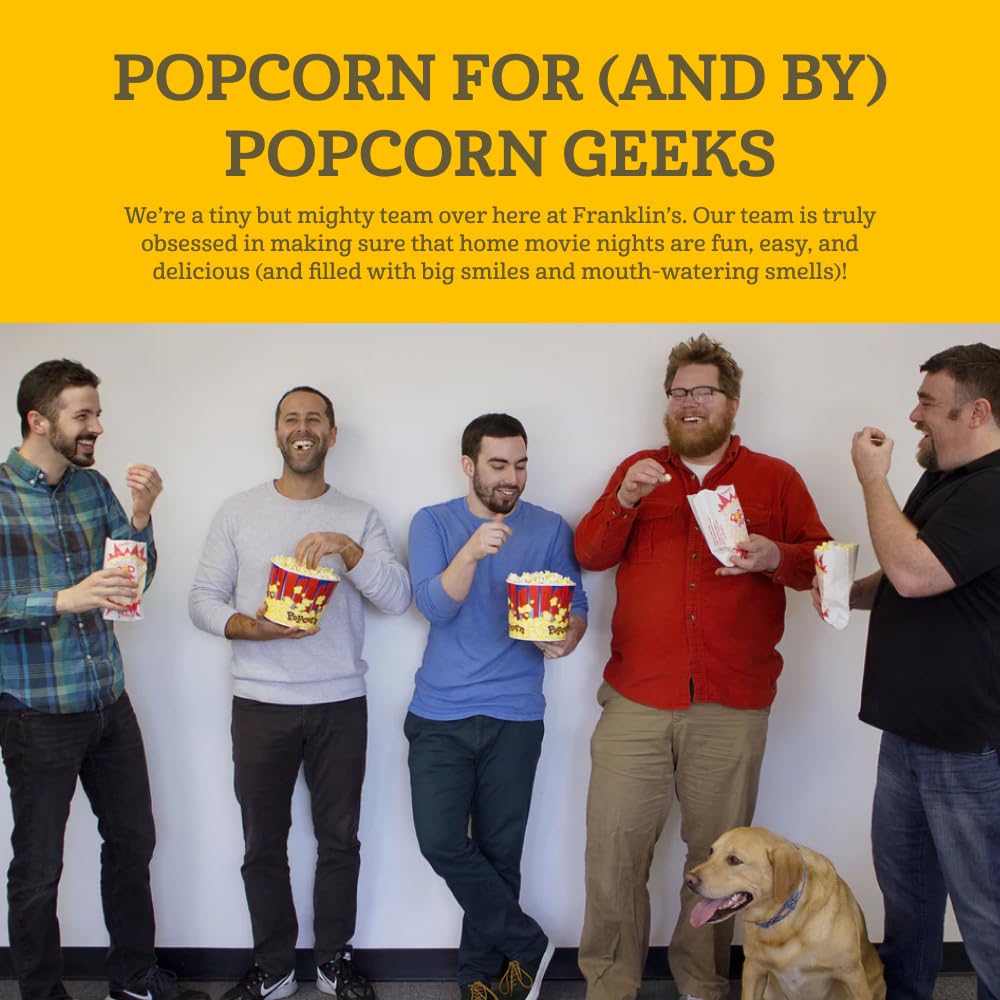 Experiencia de cine en casa con Franklin's Popcorn Popper en tu cocina