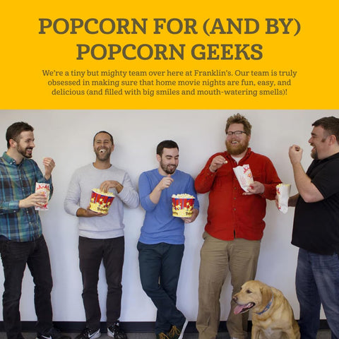 Experiencia de cine en casa con Franklin's Popcorn Popper en tu cocina