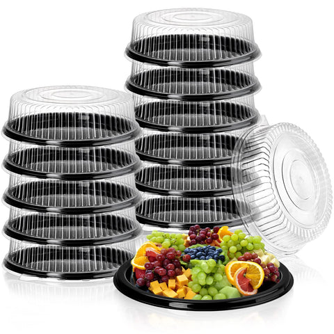 Bandeja Frcctre 12 pulgadas con tapa para servir y transportar alimentos con seguridad