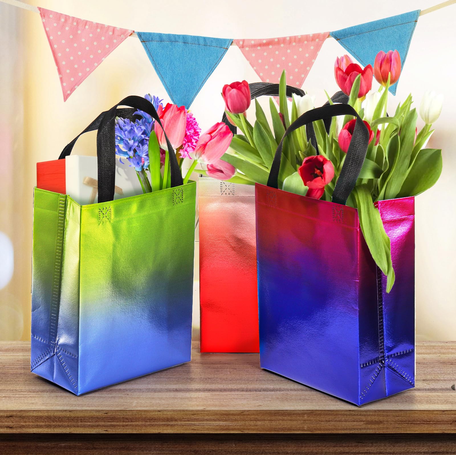 Frcctre bolsa regalo con asa para fiestas y detalles de invitados.