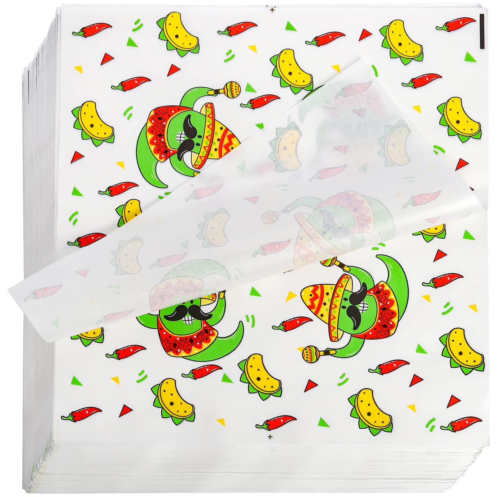 Frcctre papel deli encerado 12x12 fácil de desechar tras el uso