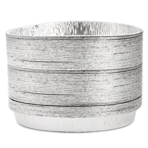 Frcctre sarten-redonda-desechable-aluminio-para-pizza, perfecta para fiestas y catering.