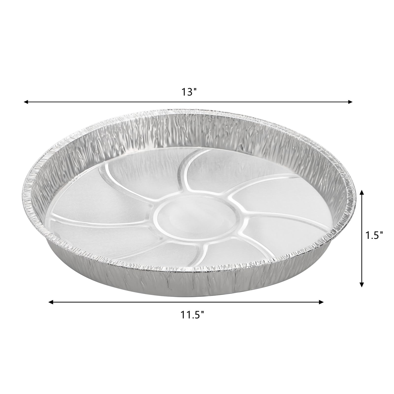 Frcctre sarten-redonda-aluminio-desechable-resistente, ideal para hornear y servir con facilidad.
