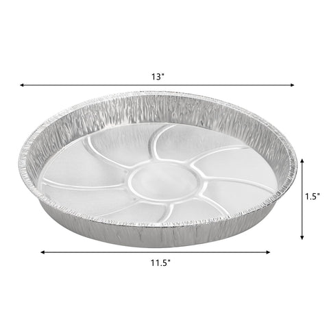 Frcctre sarten-redonda-aluminio-desechable-resistente, ideal para hornear y servir con facilidad.