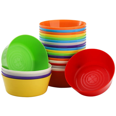 Frcctre tazones infantiles de 11 onzas para meriendas coloridas y seguras.