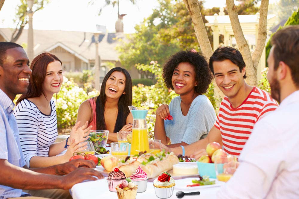 Free-Air empaque práctico para fiestas, bodas y eventos, ideal para servir individualmente.
