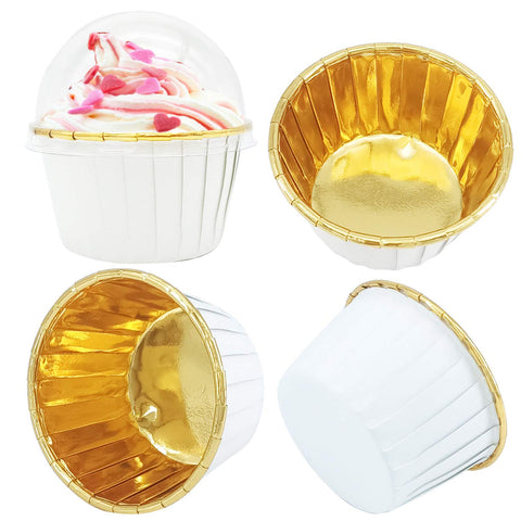 Free-Air forros de foil mini cupcake, 2-7 pulgadas de diámetro y 1-6 pulgadas de alto.