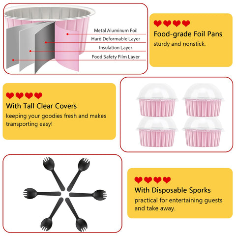 Free-Air moldes de aluminio 5oz aptos para horno, horneado uniforme