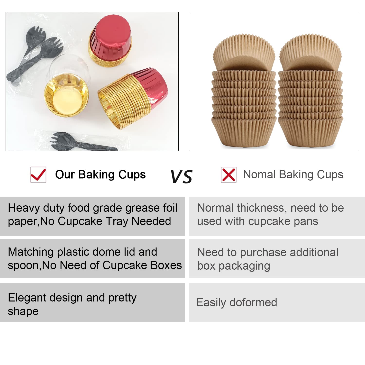 Free-Air cápsulas mini cupcake de 2.7 pulgadas para porciones perfectas