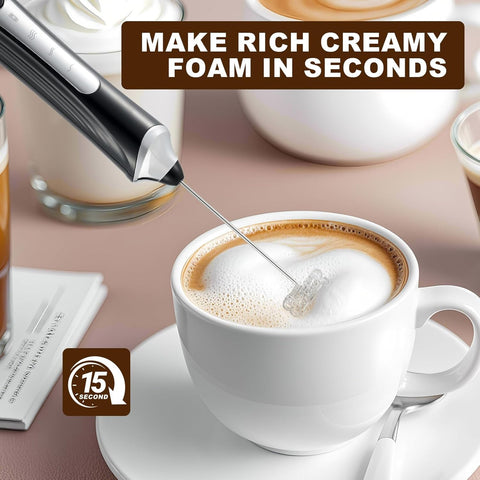 Freebala cabezal espumador intercambiable para resultados suaves o firmes.
