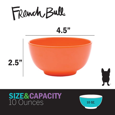 French Bull cuencos melamina irrompibles, ideal para entretenimiento en casa o al aire libre.