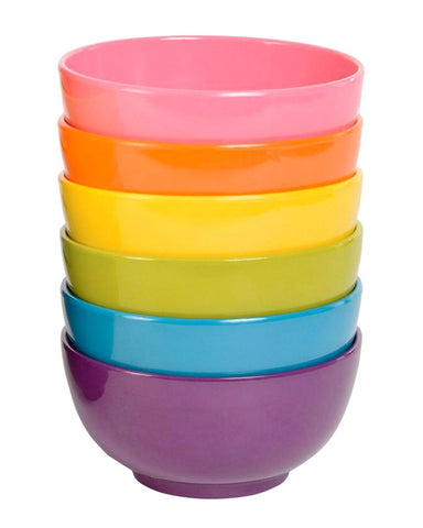 French Bull mini cuencos melamina coloridos para aperitivos y salsas, fáciles de limpiar.