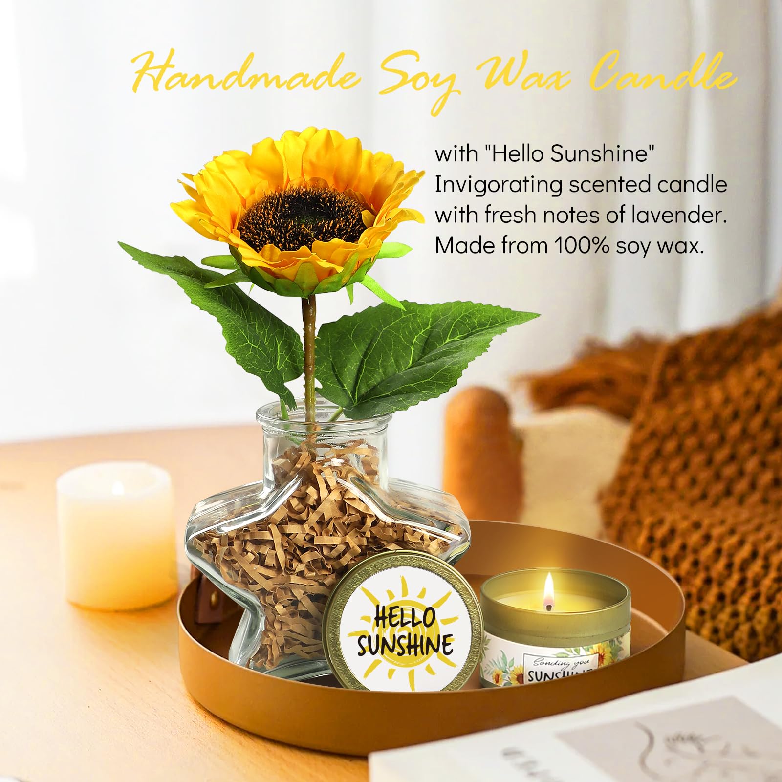 Frerdui bomba de baño con forma de girasol, añade color y burbujas