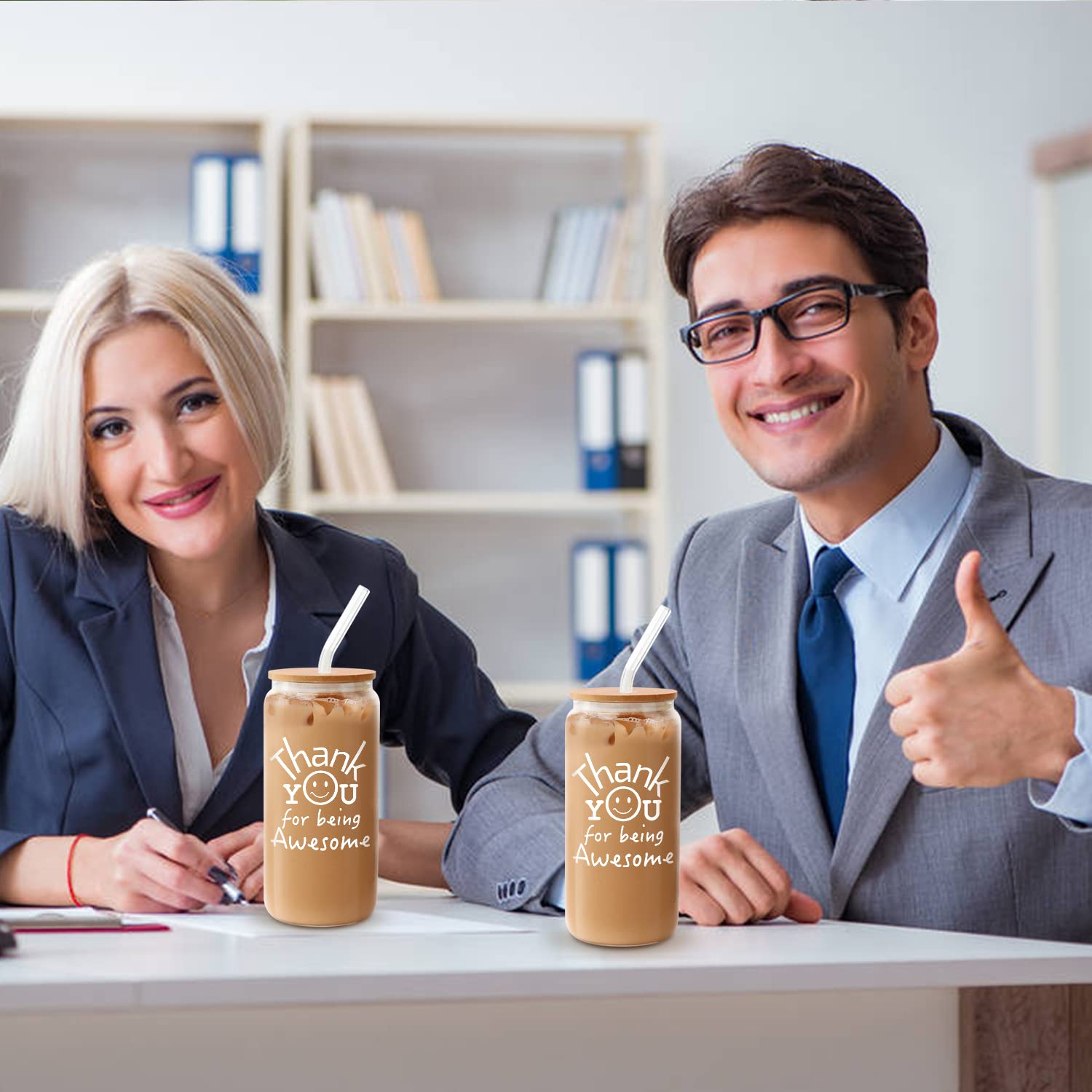 Frerdui taza-vidrio regalo para profesionales de oficina