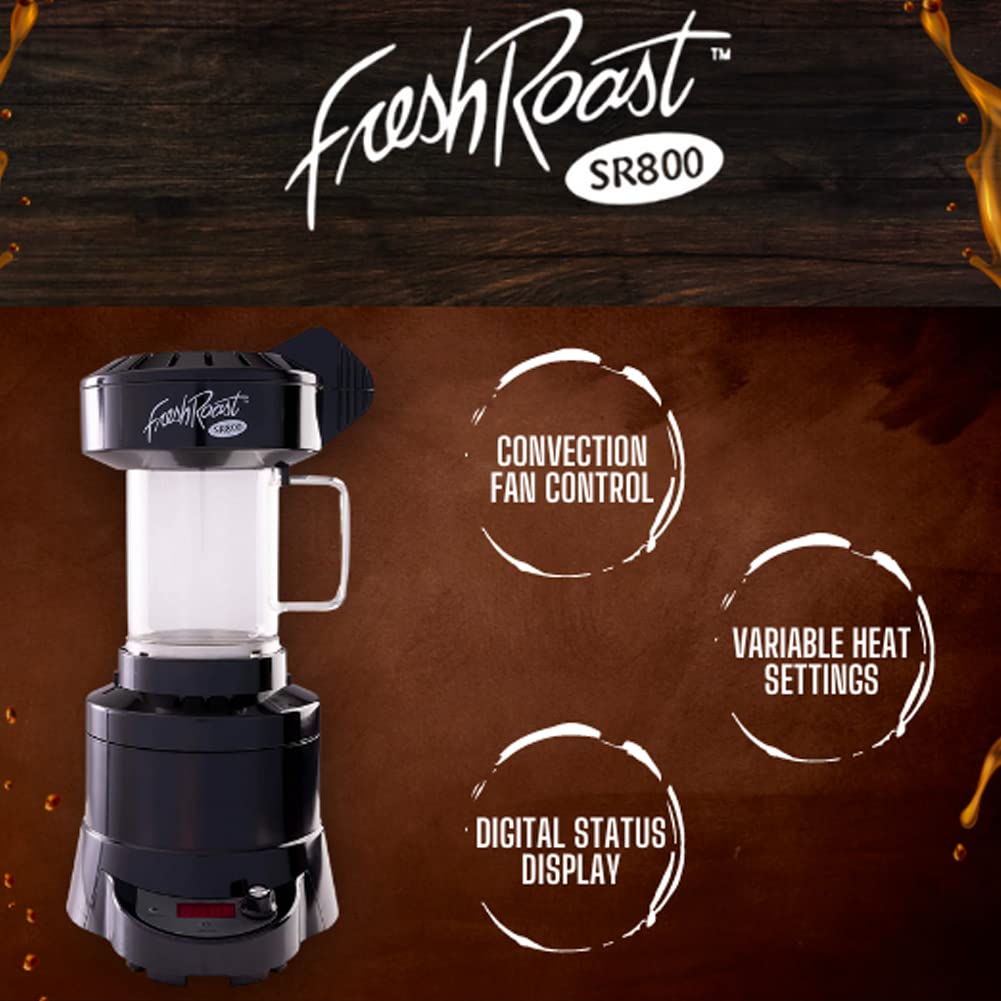 Fresh Roast SR800 pruebas de tostado en casa para sabores personalizados