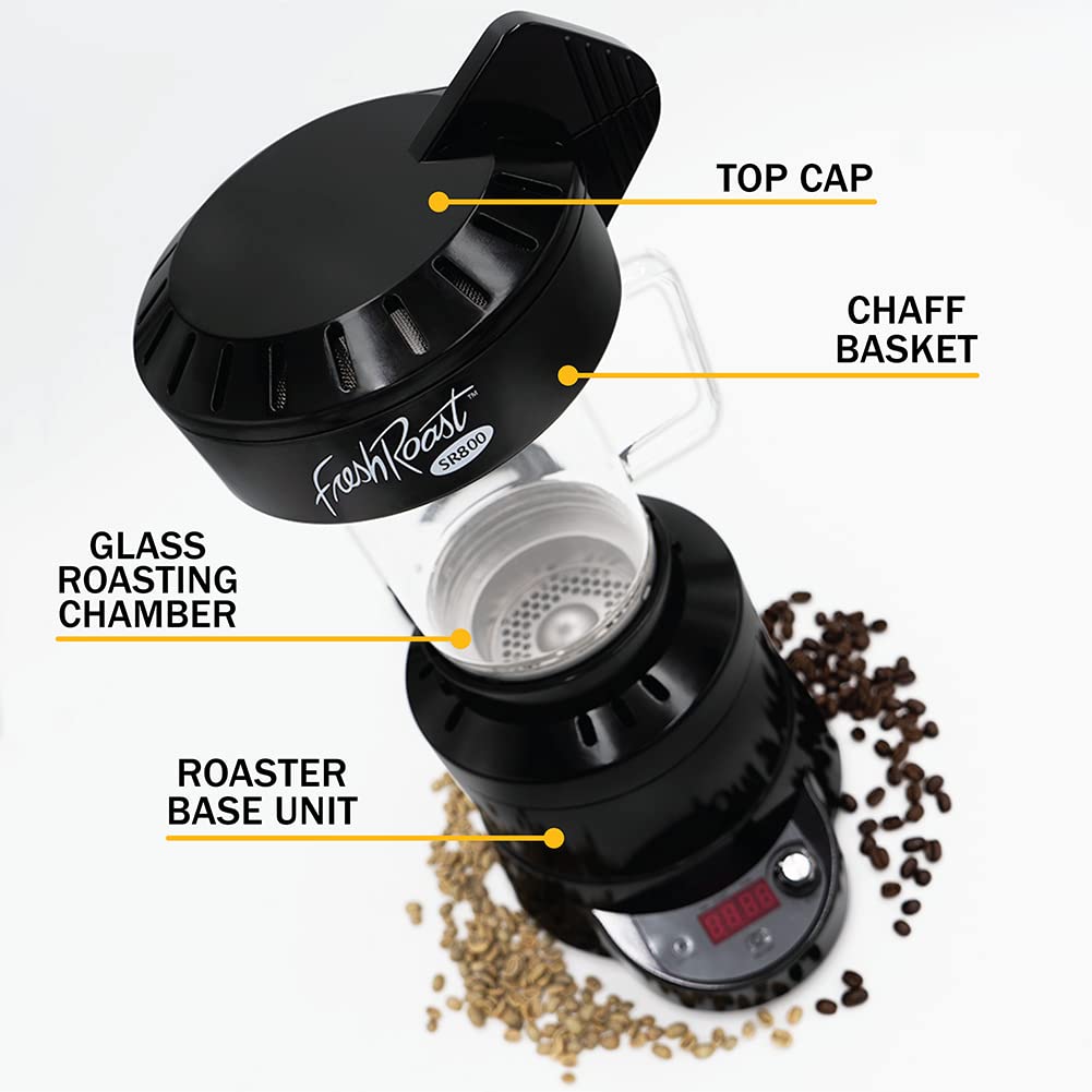 Fresh Roast SR800 tostado de granos verdes para espresso y más