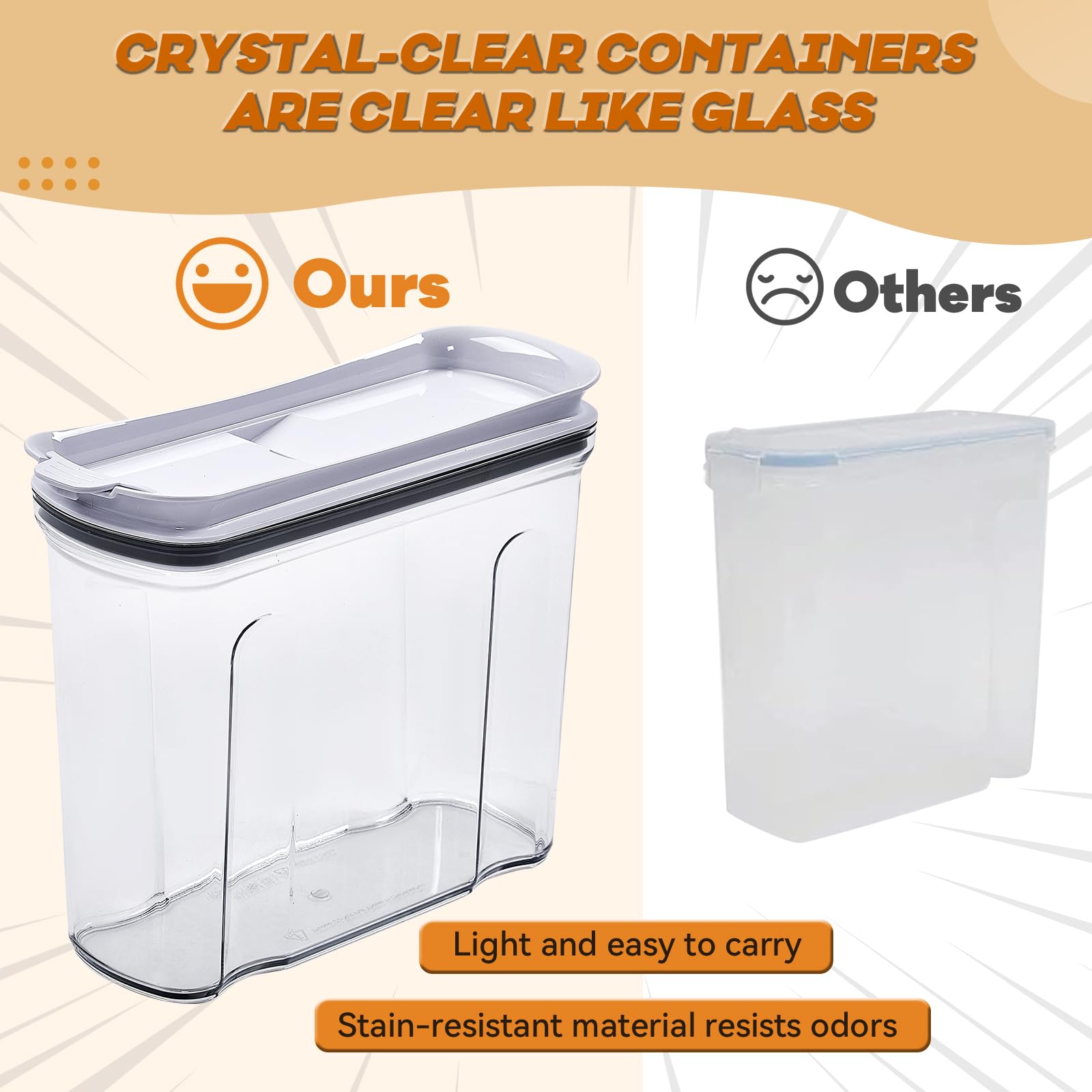 FreshKeeper transparencia de los recipientes para planificar compras