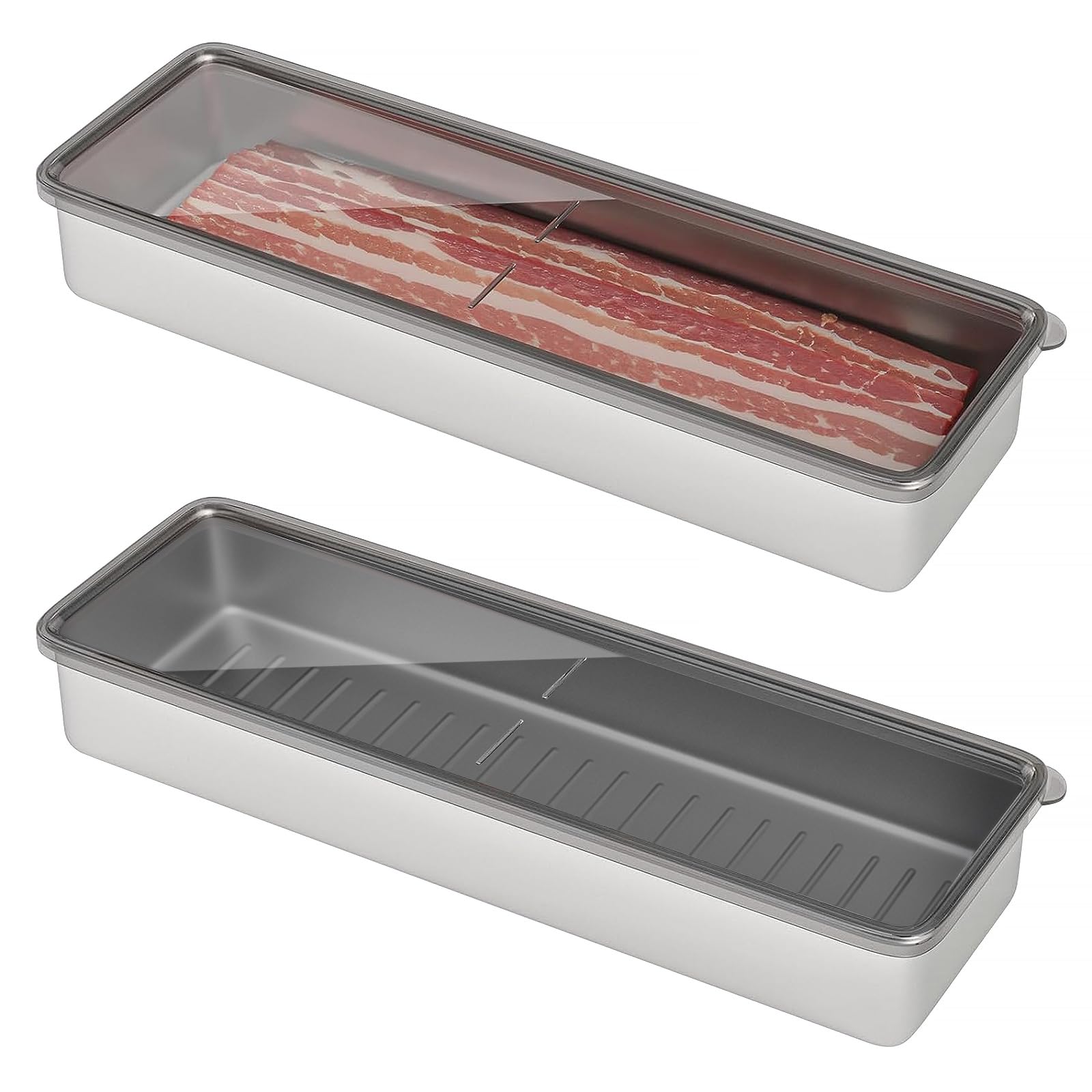 Freshmage contenedor tocino refrigerador con tapa hermética para conservar frescura