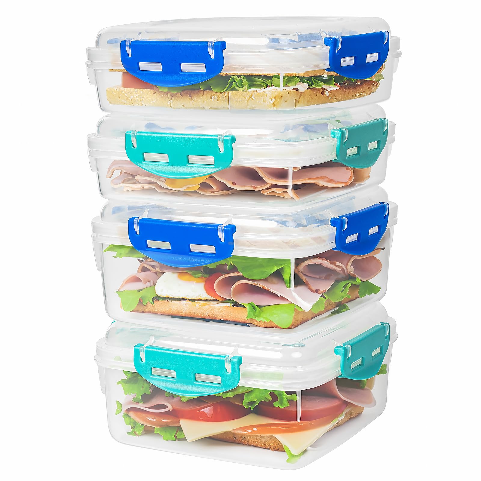 Freshmage: contenedores altos para sándwiches que evitan aplastamientos durante el viaje.
