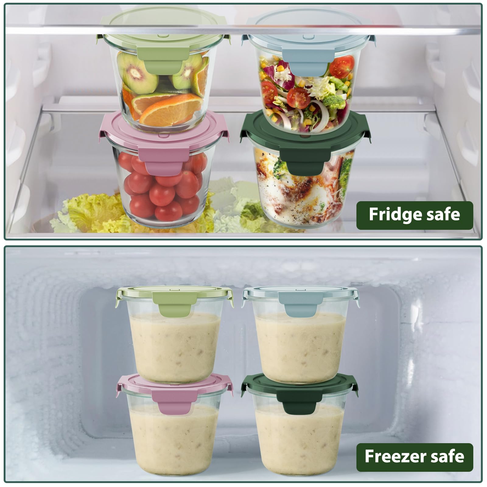 Contenedores Freshmage aptos para microondas para recalentar comidas con seguridad.