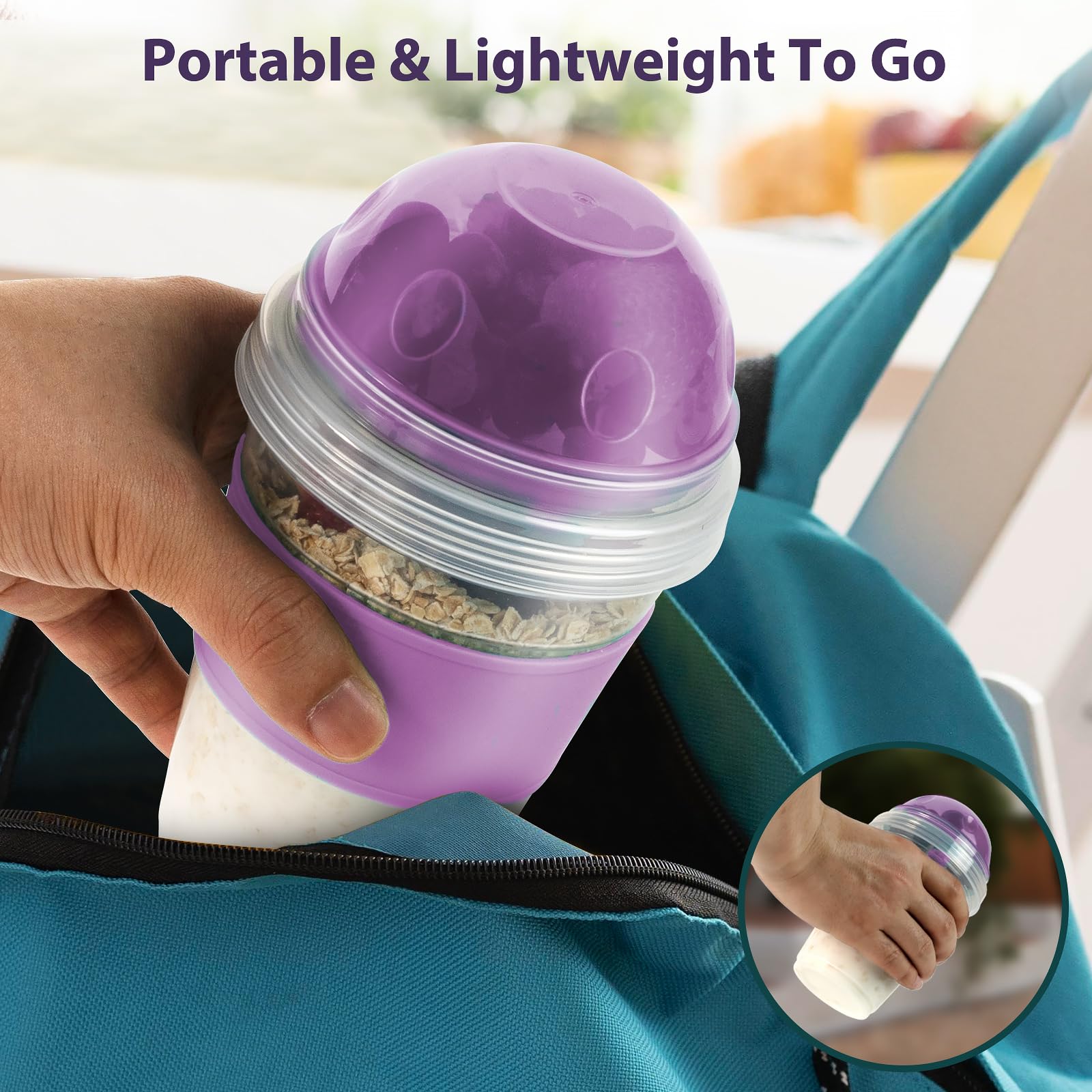 Freshmage juego doble de 20 oz para desayunos y meriendas saludables en movimiento.