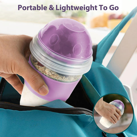 Freshmage juego doble de 20 oz para desayunos y meriendas saludables en movimiento.