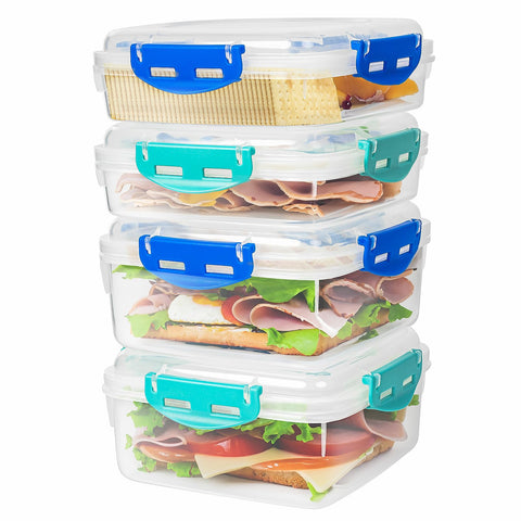 Freshmage: plástico PP5 sin BPA, seguro para alimentos y reutilizable.