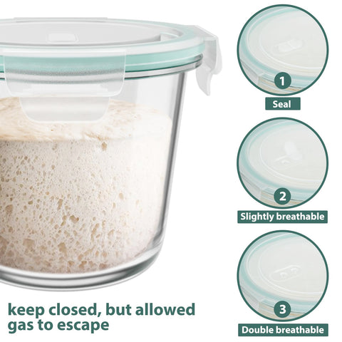 Freshmage vidrio borosilicato resistente ideal para refrigeración y uso diario