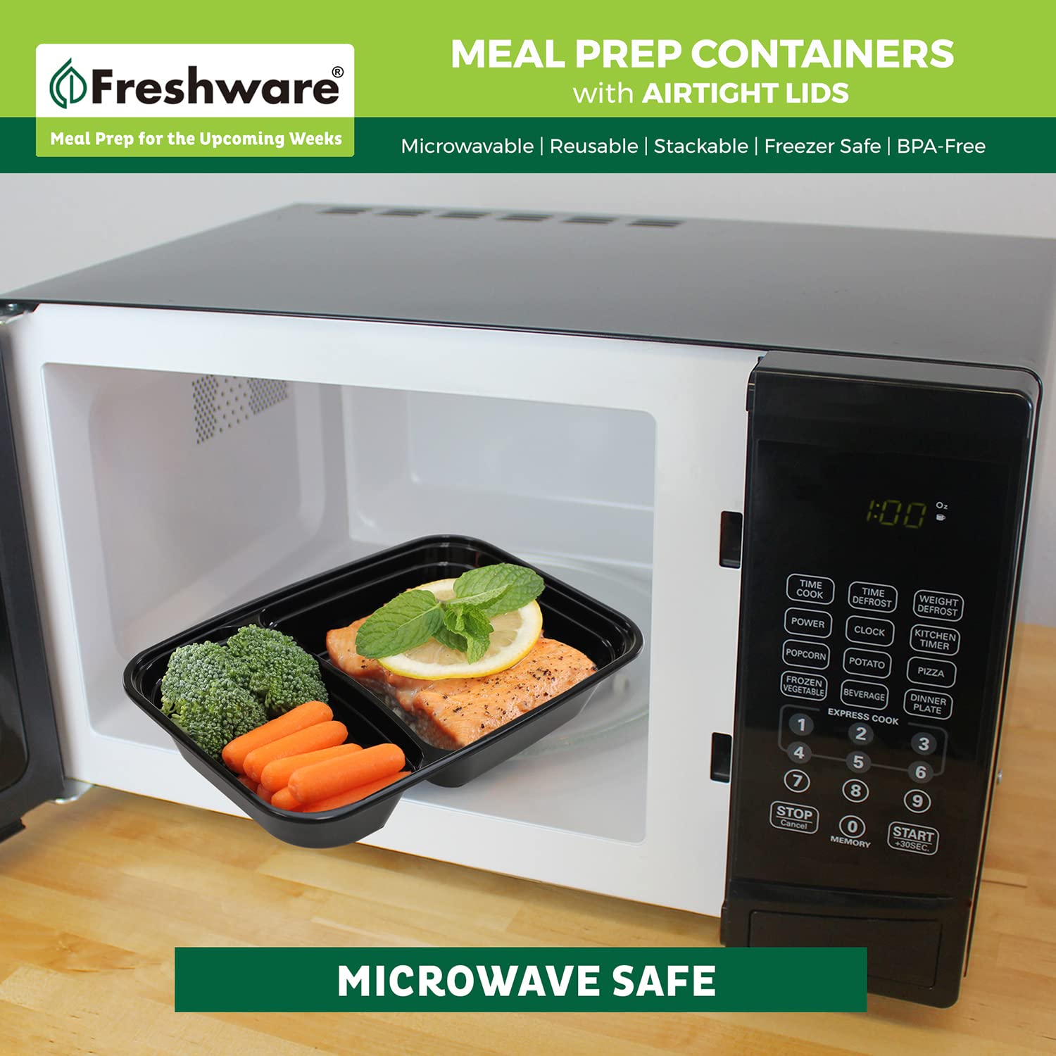 Freshware apto para lavavajillas, limpieza rápida y sin complicaciones.