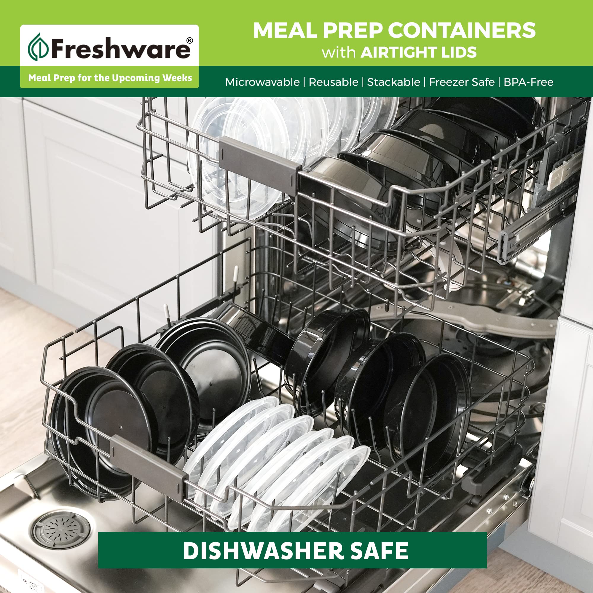 Freshware contenedores para sopa y ensalada, ideales para almuerzos