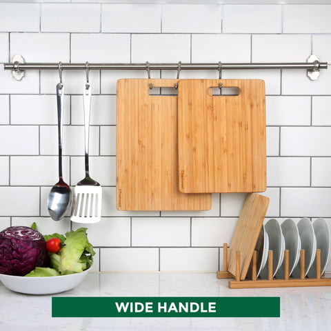 Freshware tablas bambú set3 apiladas para ahorro de espacio