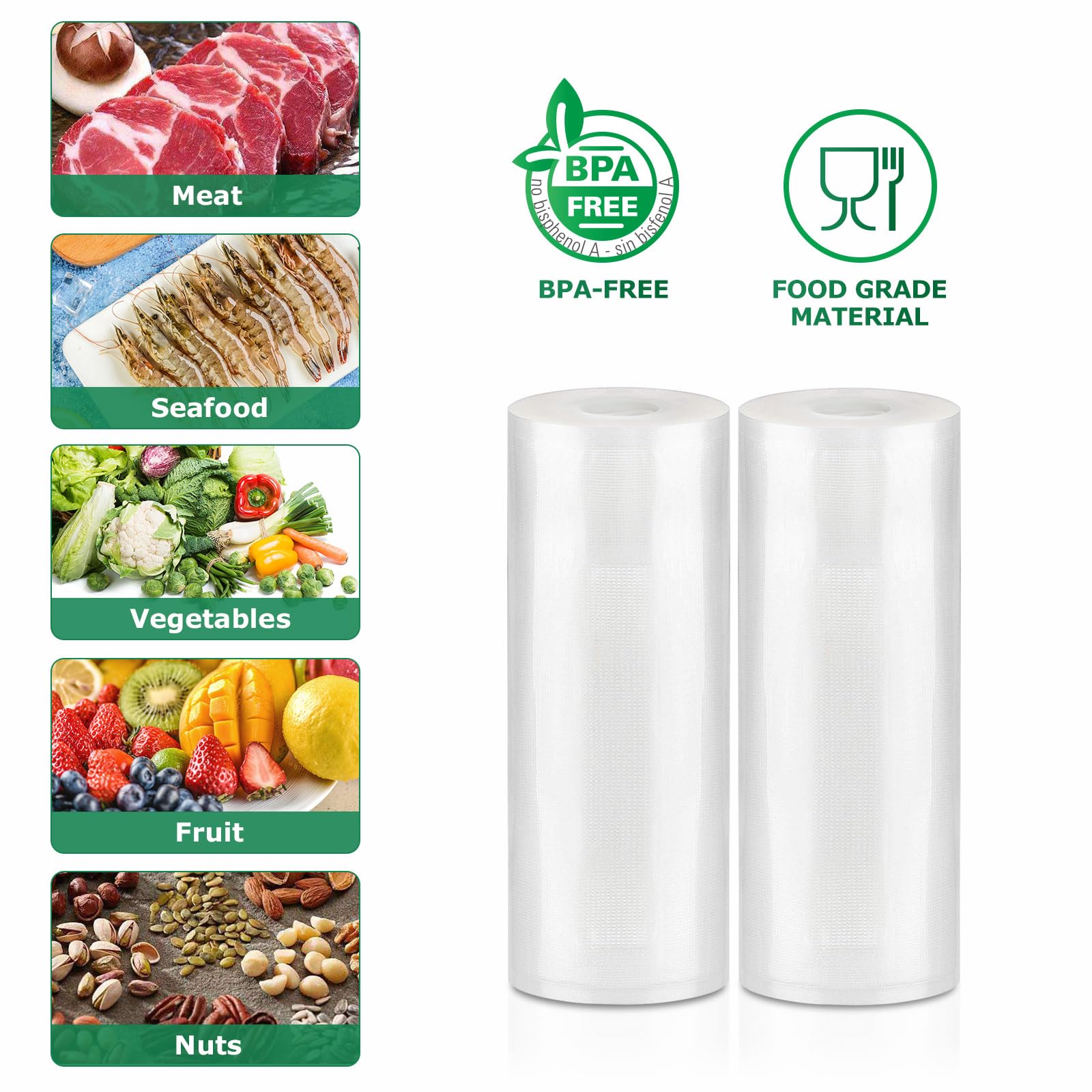 Bolsas FRESKO para usos múltiples en carnes, verduras y comidas preparadas