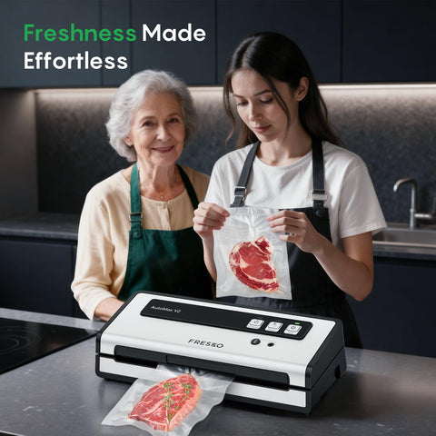 Diseño compacto de la selladora FRESKO para cocinas pequeñas