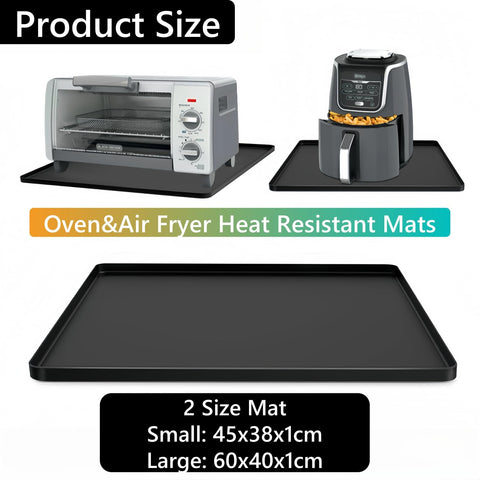 Frezonika mat silicona compatible con freidora de aire para cocina ordenada.