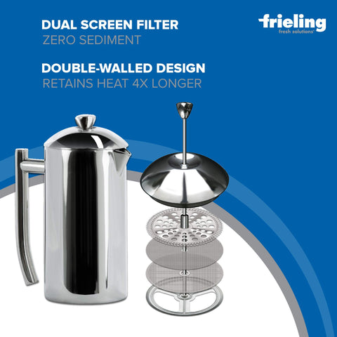 Frieling Prensa Francesa, diseño pulido-acero, añade elegancia a la mesa