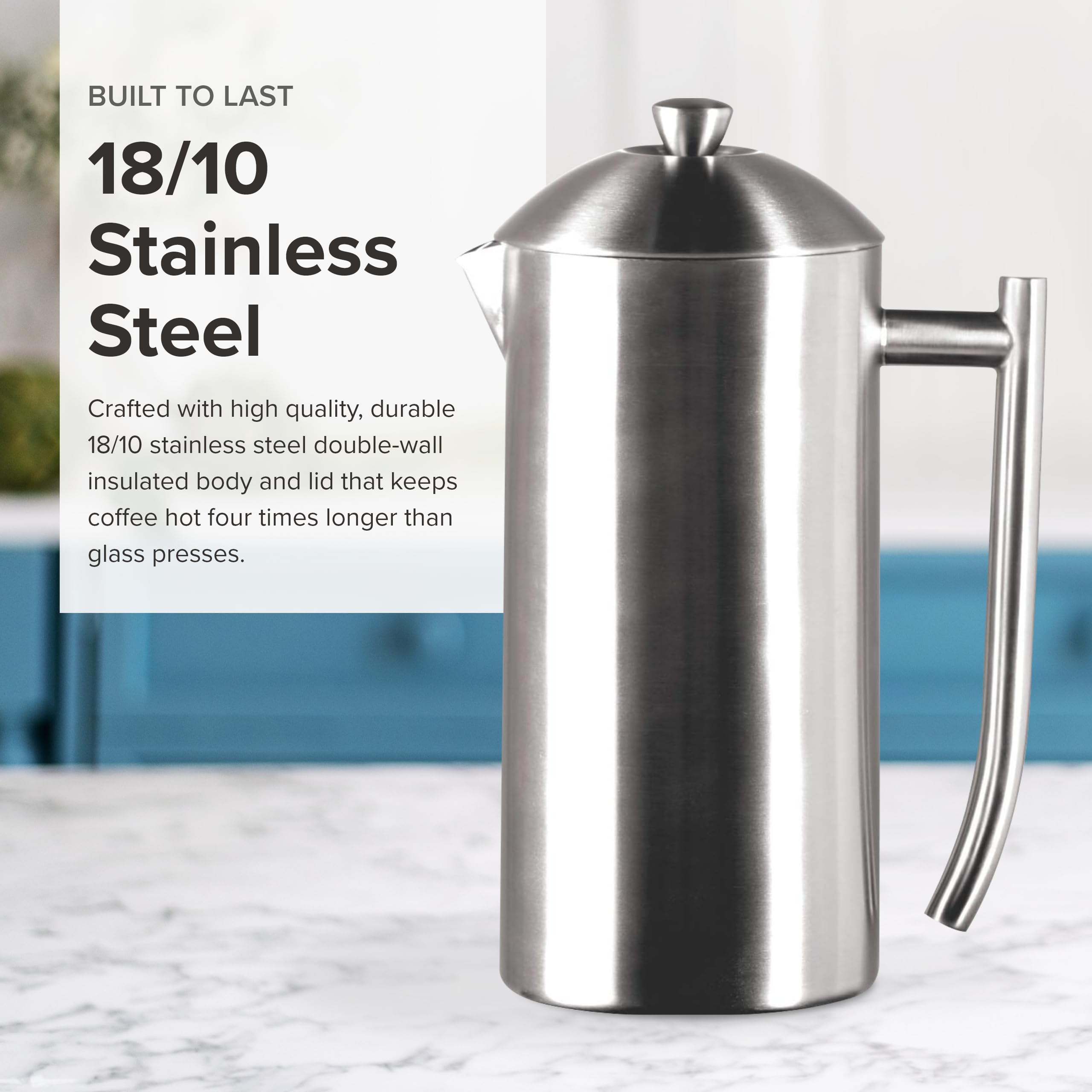 Frieling Prensa Francesa: retención de calor para cafés más largos