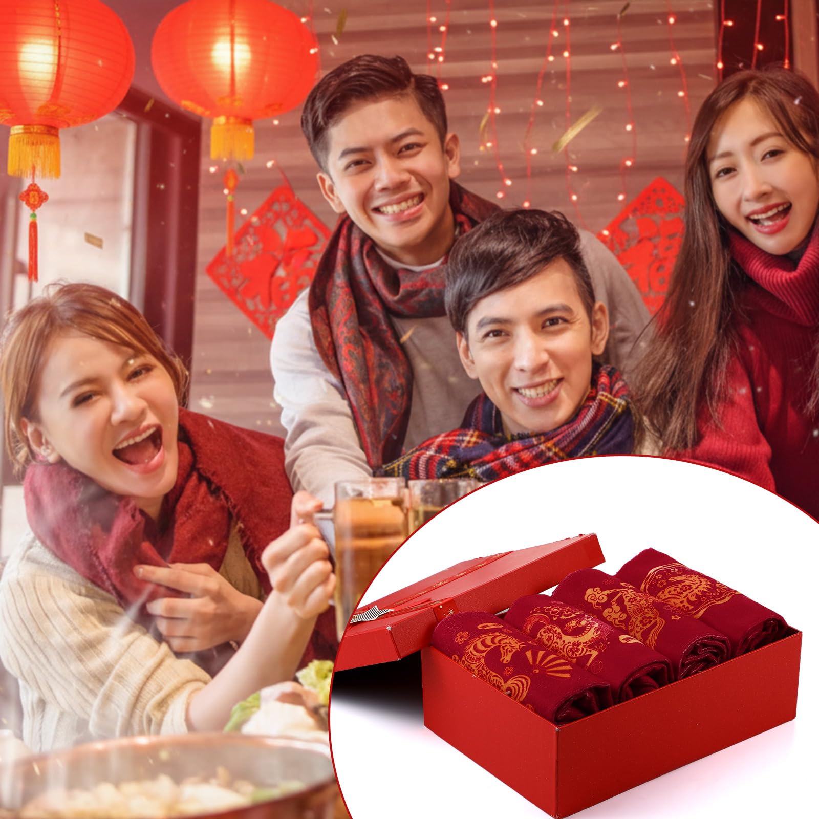 Frienda caballo lunar 2026: decoración culinaria roja para la cocina.