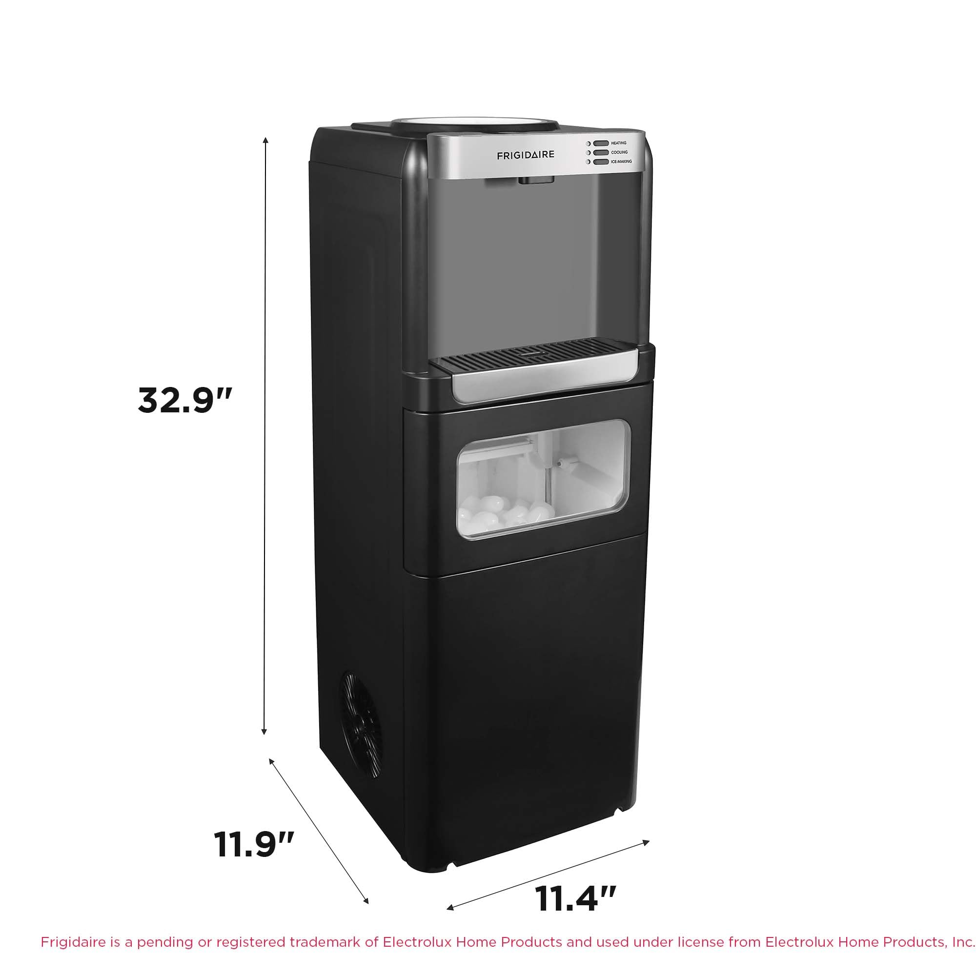 Frigidaire acabado negro compacto encaja en cualquier espacio