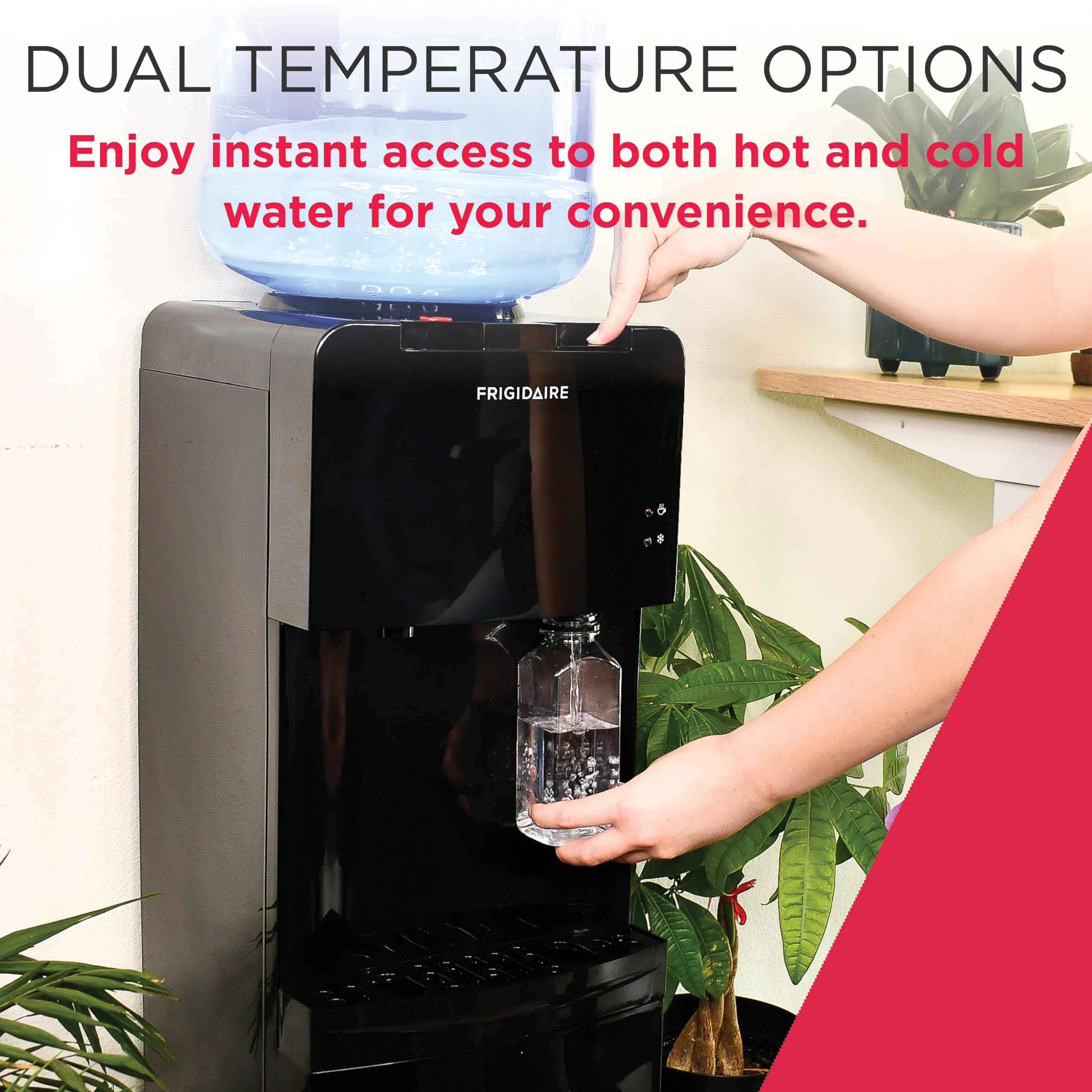 Frigidaire EFWC498, tanque de acero inoxidable para mayor durabilidad y limpieza.