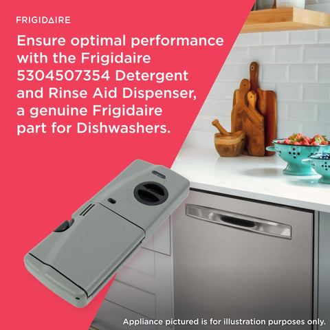 Herramientas necesarias para instalar el dispensador Frigidaire en lavavajillas.