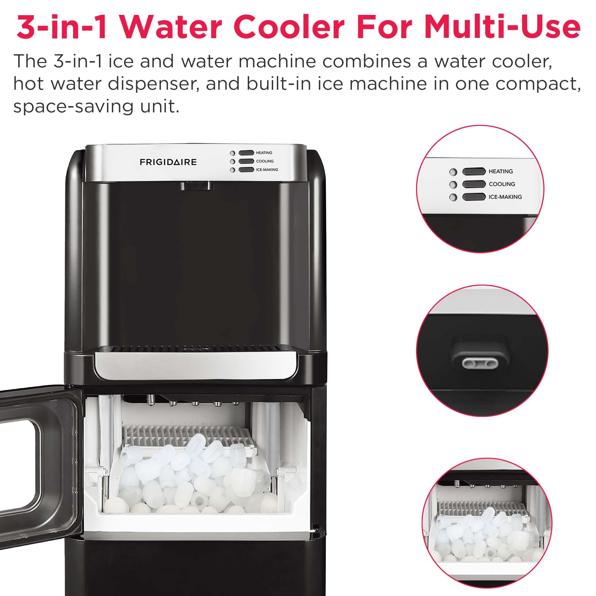 Frigidaire indicadores luminosos de estado de agua y hielo