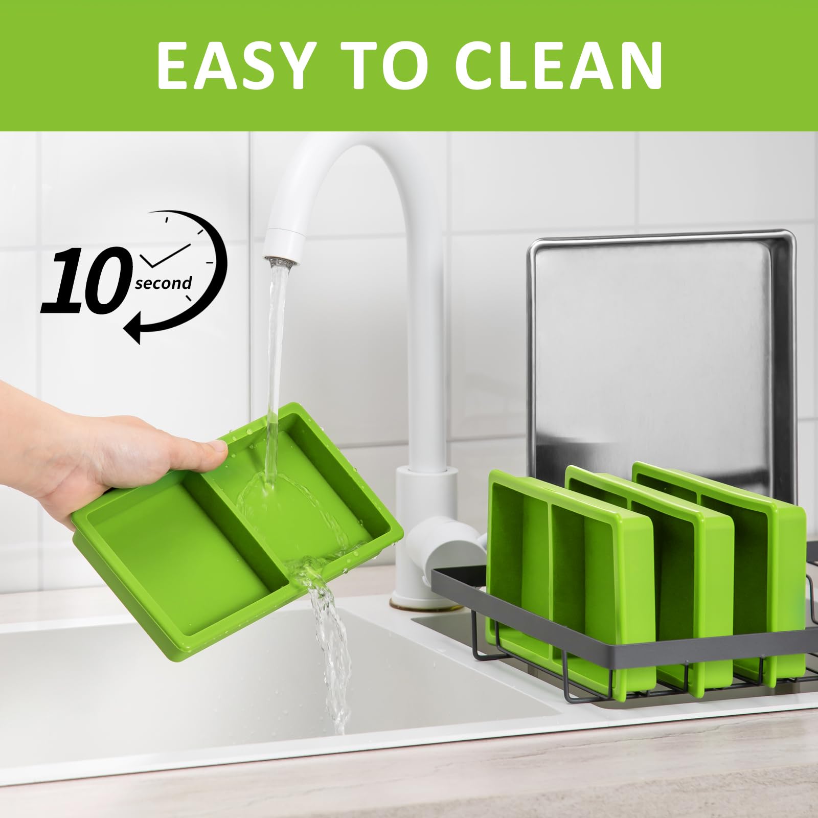 Friheten accesorios de congelador silicona verde, compatibles con Harvest Right para organización.