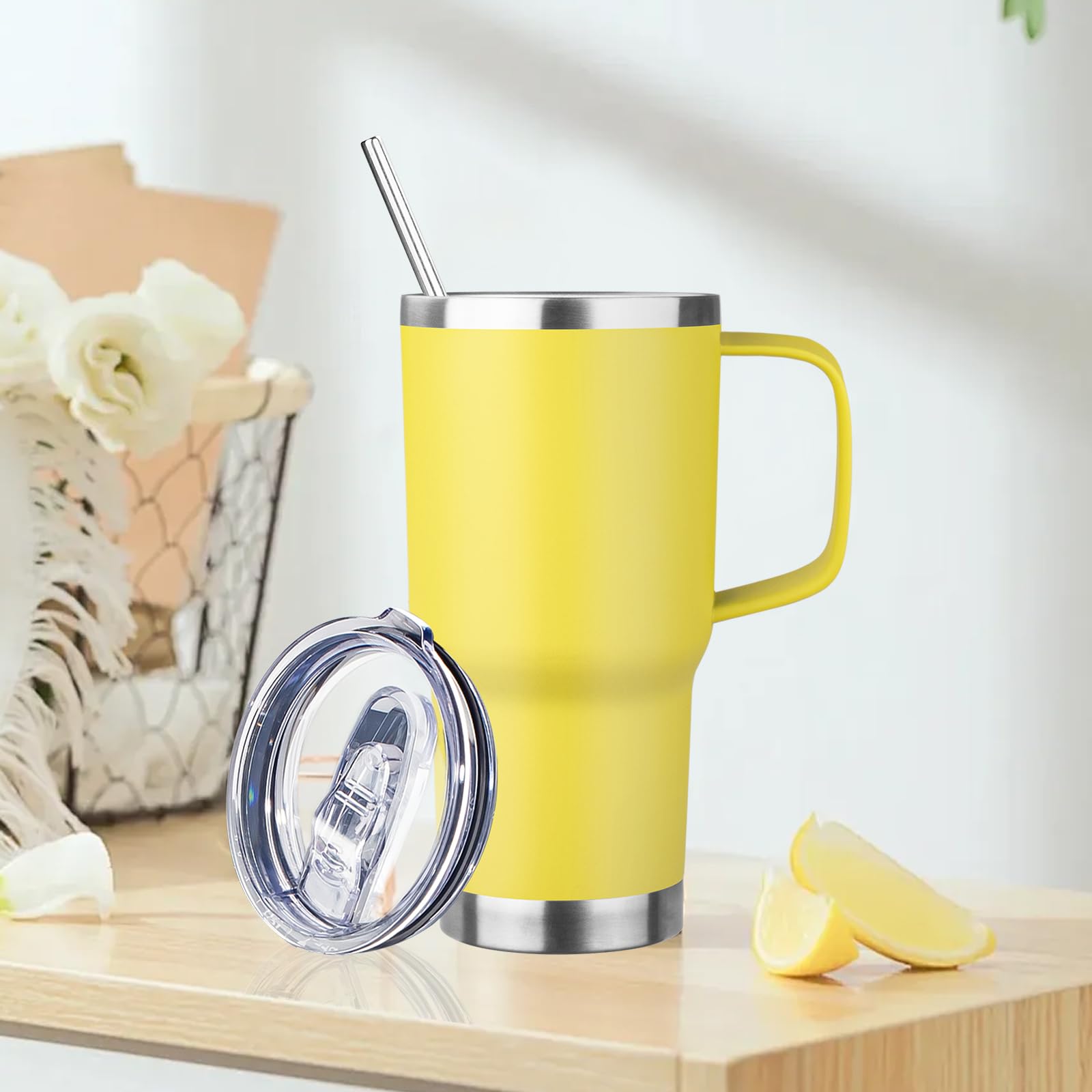 FristChoice tapa con pajilla incluida para beber con comodidad