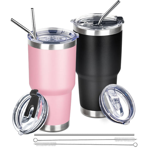 FristChoice 30oz tumbler con doble pared y acabado en polvo, resistente y colorido.