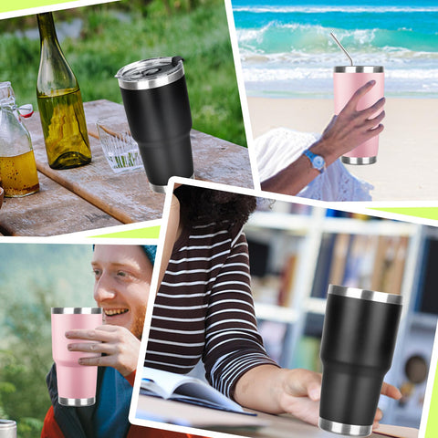 FristChoice 30oz tumbler ideal para viaje y se adapta a portavasos.