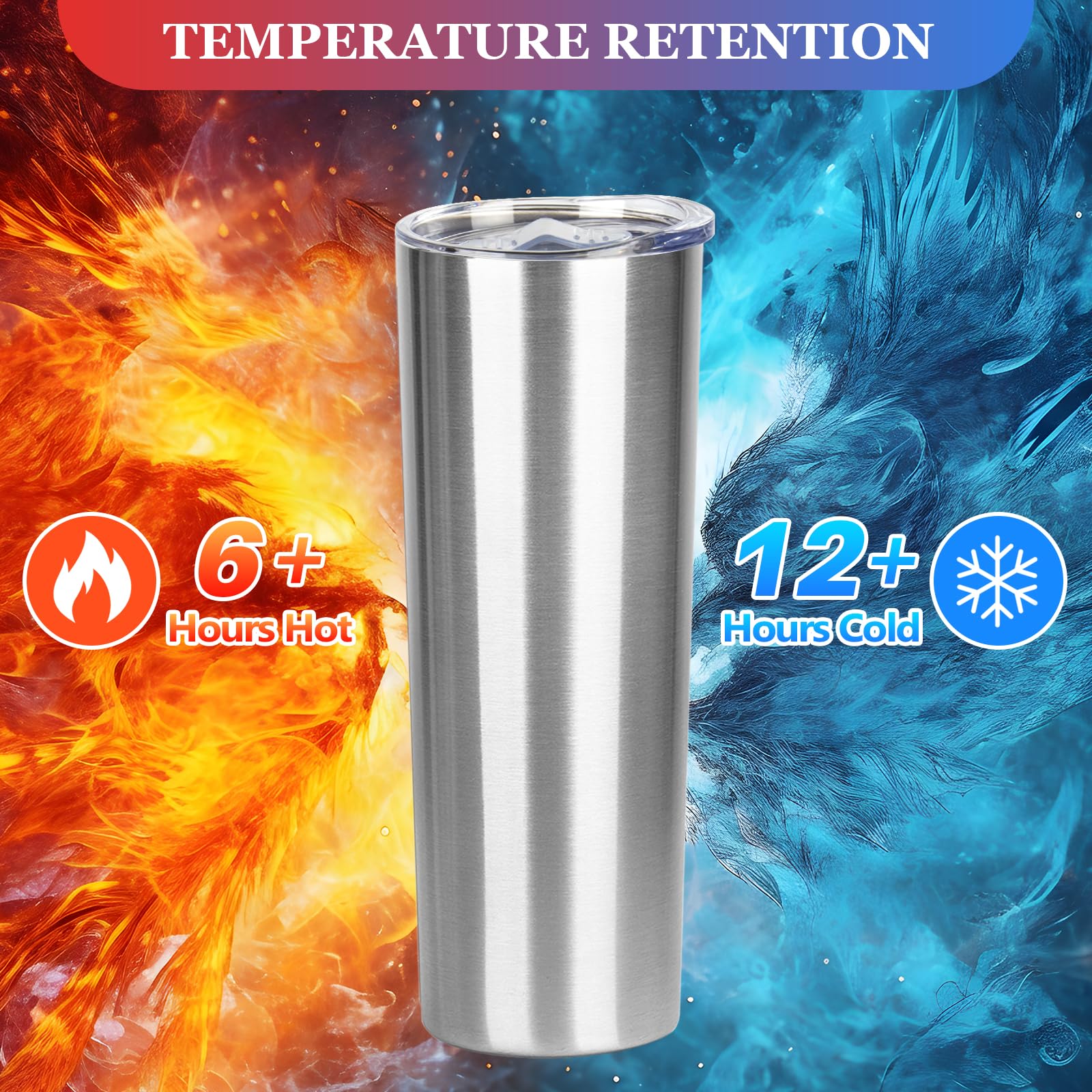 FristChoice vaso inoxidable con aislamiento doble mantiene bebidas a temperatura.