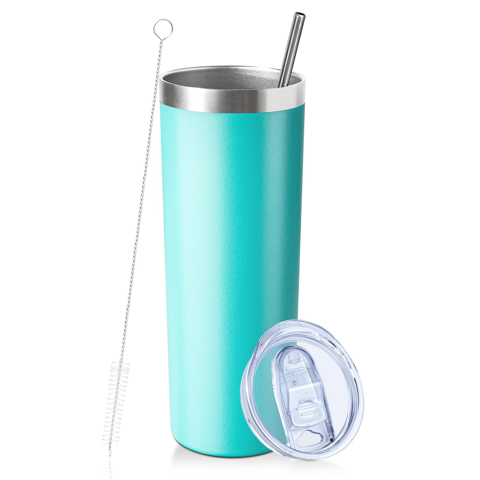 FristChoice vaso termico 20oz con tapa deslizante, práctico para llevar sin derrames.