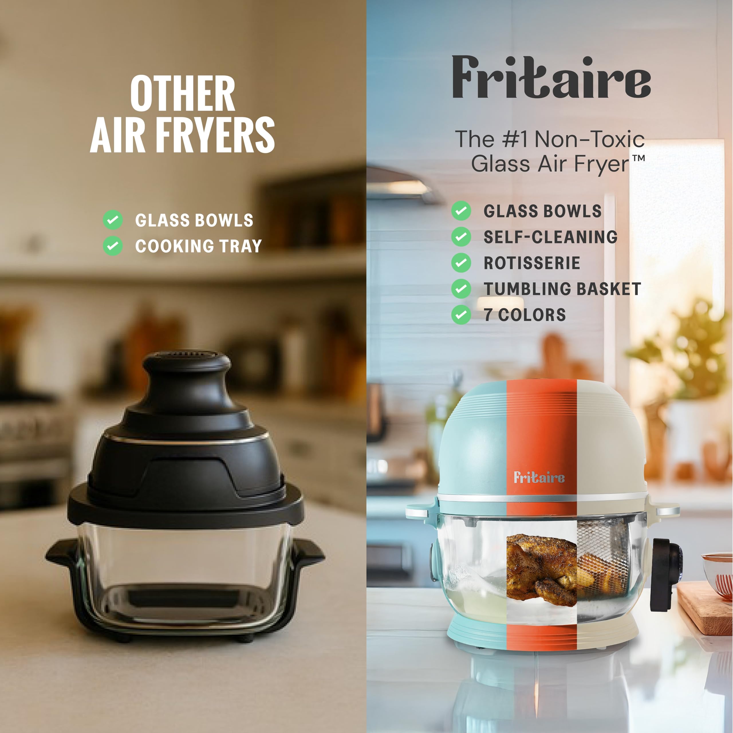 Fritaire freidora de aire con controles fáciles y precisos