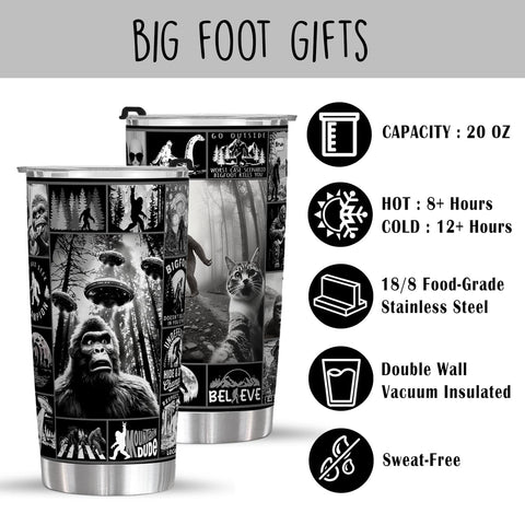FROOBLEQUIRK Big Foot tumbler, capacidad de 591 ml para uso diario